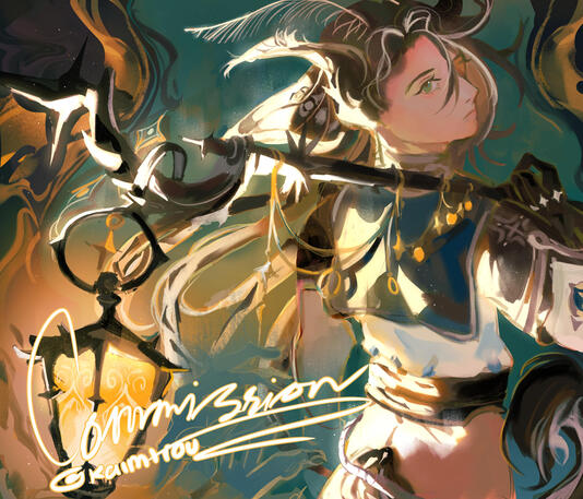 Thigh up + dramatic lighting