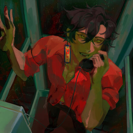 Full body + complex bg