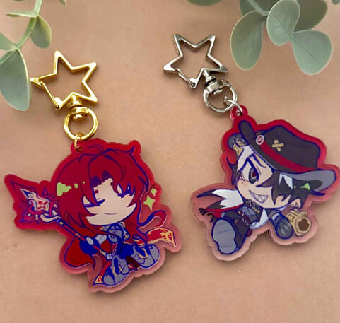 argenti and boothill keychains